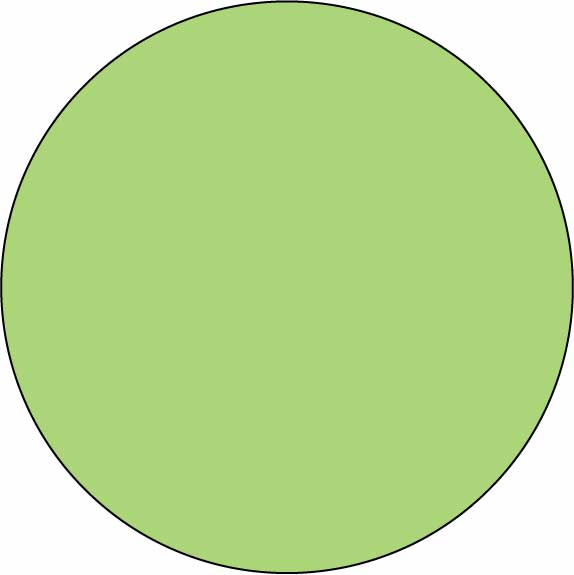 Yellow-green circle